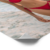 Bubble Gum Beach Babe Kust Zomer Muur Kunst Poster (Hoek)