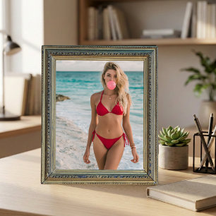 Bubble Gum Beach Babe Kust Zomer Muur Kunst Poster