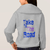 Bubble Gum Blue "Take to Road" Graphic Hoodie (Achterkant)