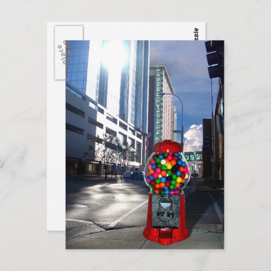 Bubble Gum Briefkaart (Voorkant / Achterkant)