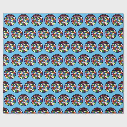 Bubble Gum, Bubble Gum in een Schotel Cadeaupapier (Vlak)