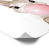 Bubble Gum Bunny Cub Nursery Child Woodland Poster (Hoek)