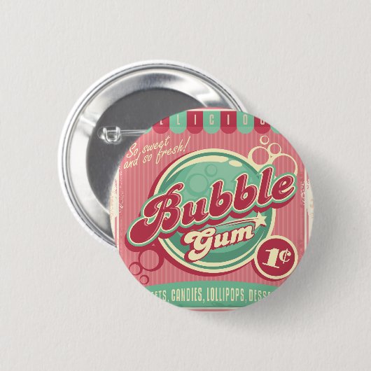 Bubble Gum Button (Voorkant /achterkant)