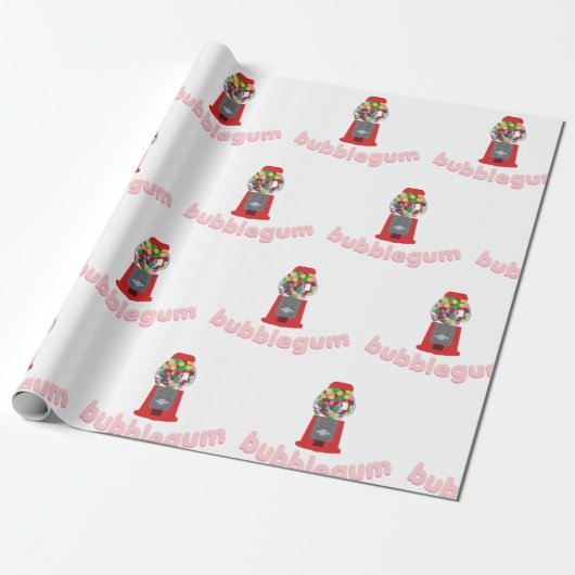 Bubble Gum Cadeaupapier (Uitgerold)