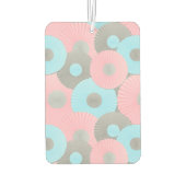 Bubble gum Circle Origami Pastel Patroon Luchtverfrisser (Achterkant)