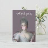 Bubble gum Diva blazen een roze bubble gum Bedankkaart (Staand voorkant)