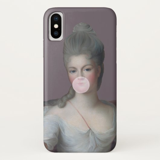 Bubble gum Diva blazen een roze bubble gum Case-Mate iPhone Case (Achterkant)
