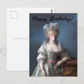 Bubble gum diva du Barry Gefeliciteerd Briefkaart (Voorkant / Achterkant)