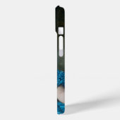 Bubble gum Diva in blauw satijn Case-Mate iPhone Case (Achterkant / Links)