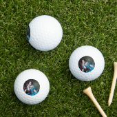Bubble gum Diva in blauw satijn Golfballen (Insitu Gras)