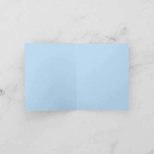 Bubble gum Diva in blauw satijn Happy Birthday Kaart (Binnen)