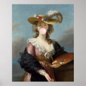 Bubble Gum Diva in een Pet met stro Poster (Voorkant)