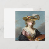Bubble Gum Diva in een strohoed (Voorkant / Achterkant)