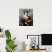 Bubble Gum-diva in een strohoed Poster (Thuiskantoor)