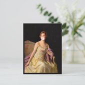 Bubble Gum Diva in Gele Jurk Briefkaart (Staand voorkant)