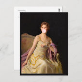 Bubble Gum Diva in Yellow Dress Briefkaart (Voorkant / Achterkant)