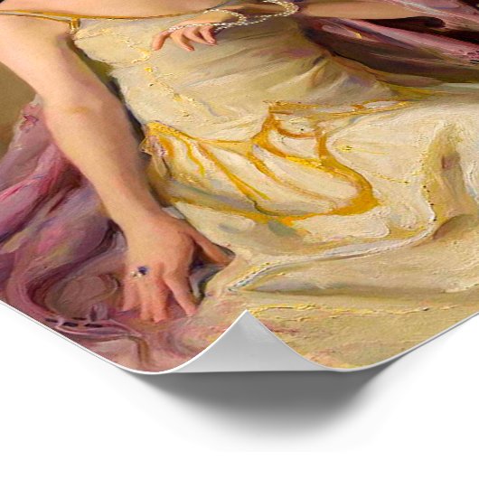 Bubble Gum Diva in Yellow Dress Poster (Hoek)