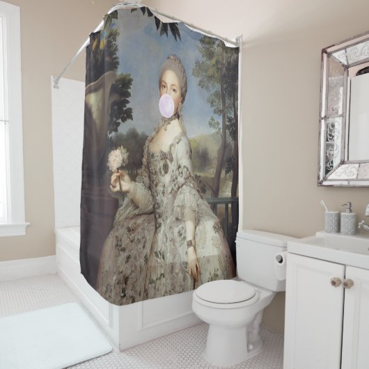 Bubble gum Diva Luisa de Parma Douchegordijn (In situ)