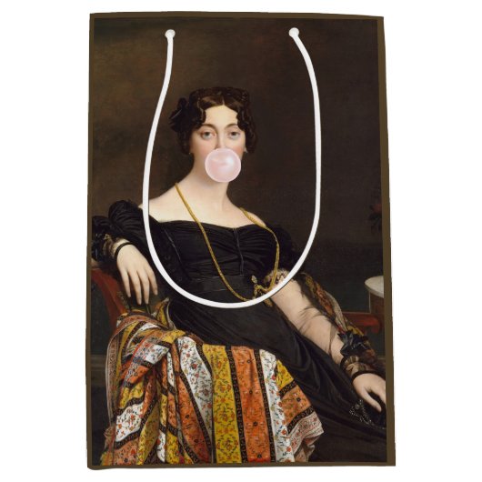 Bubble gum Diva Madame Ponselle Medium Cadeauzakje (Voorkant)