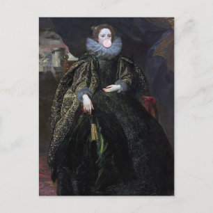 Bubble gum Diva Marchesa Briefkaart