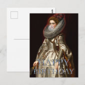 Bubble gum Diva Marchesa Gelukkige verjaardag Briefkaart (Voorkant / Achterkant)