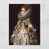 Bubble gum Diva Marchesa Gelukkige verjaardag Briefkaart (Voorkant)