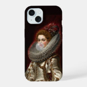 Bubble gum Diva Marchesa iPhone 15 Case (Achterkant)