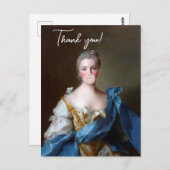 Bubble gum Diva met blauwe vlinder bedankkaart Briefkaart (Voorkant / Achterkant)