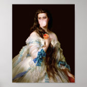 Bubble Gum Diva met Blue Ribbons Poster (Voorkant)