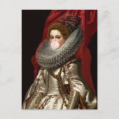 Bubble Gum Diva met Lace Ruff Briefkaart (Voorkant)