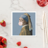 Bubble Gum Diva met Parel Oorbel Servet (Insitu)