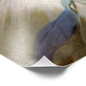 Bubble Gum Diva met Two Flowers in Gold Foto Afdruk (Hoek)