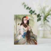 Bubble Gum Diva tropische achtergrond (Staand voorkant)