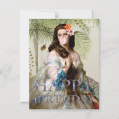 Bubble Gum Diva tropische Happy Birthday (Voorkant)