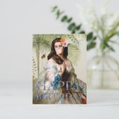 Bubble Gum Diva tropische Verjaardagswens (Staand voorkant)