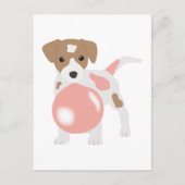 Bubble gum Dog Bgloing Bubble Briefkaart (Voorkant)