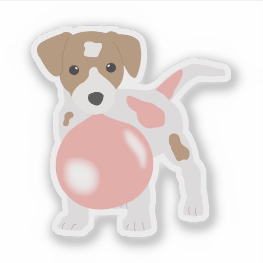 Bubble gum Dog Bgloing Bubble Sticker (Voorkant)