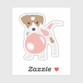 Bubble gum Dog Bgloing Bubble Sticker (Vel)