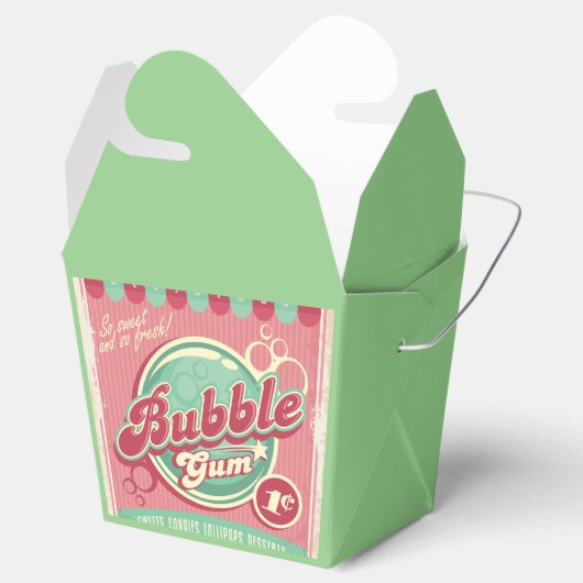 Bubble Gum Favor Box Bedankdoosjes (Geopend)