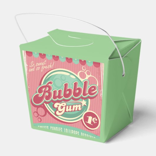 Bubble Gum Favor Box Bedankdoosjes (Achterkant)