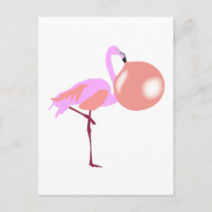 Bubble Gum Flamingo Bgloing Bubble Briefkaart