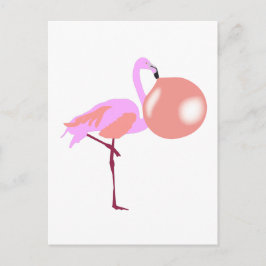 Bubble Gum Flamingo Bgloing Bubble Briefkaart