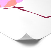 Bubble Gum Flamingo Bgloing Bubble Poster (Hoek)