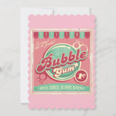 Bubble Gum Flat Wenskaart Kaart (Voorkant)