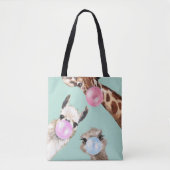Bubble Gum Gang in het Groen  Tote Bag (Voorkant)