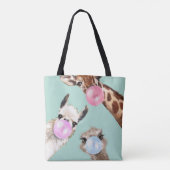 Bubble Gum Gang in het Groen  Tote Bag (Achterkant)