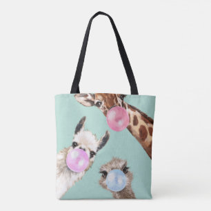 Bubble Gum Gang in het Groen  Tote Bag