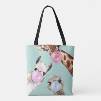Bubble Gum Gang in het Groen  Tote Bag