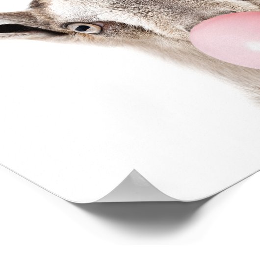 Bubble Gum Geitenwand Print (Hoek)