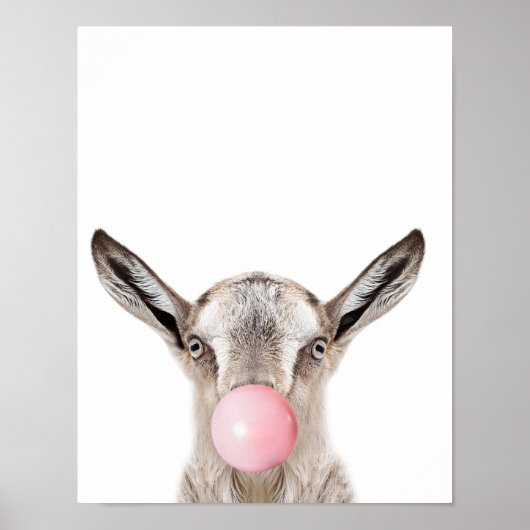 Bubble Gum Geitenwand Print (Voorkant)